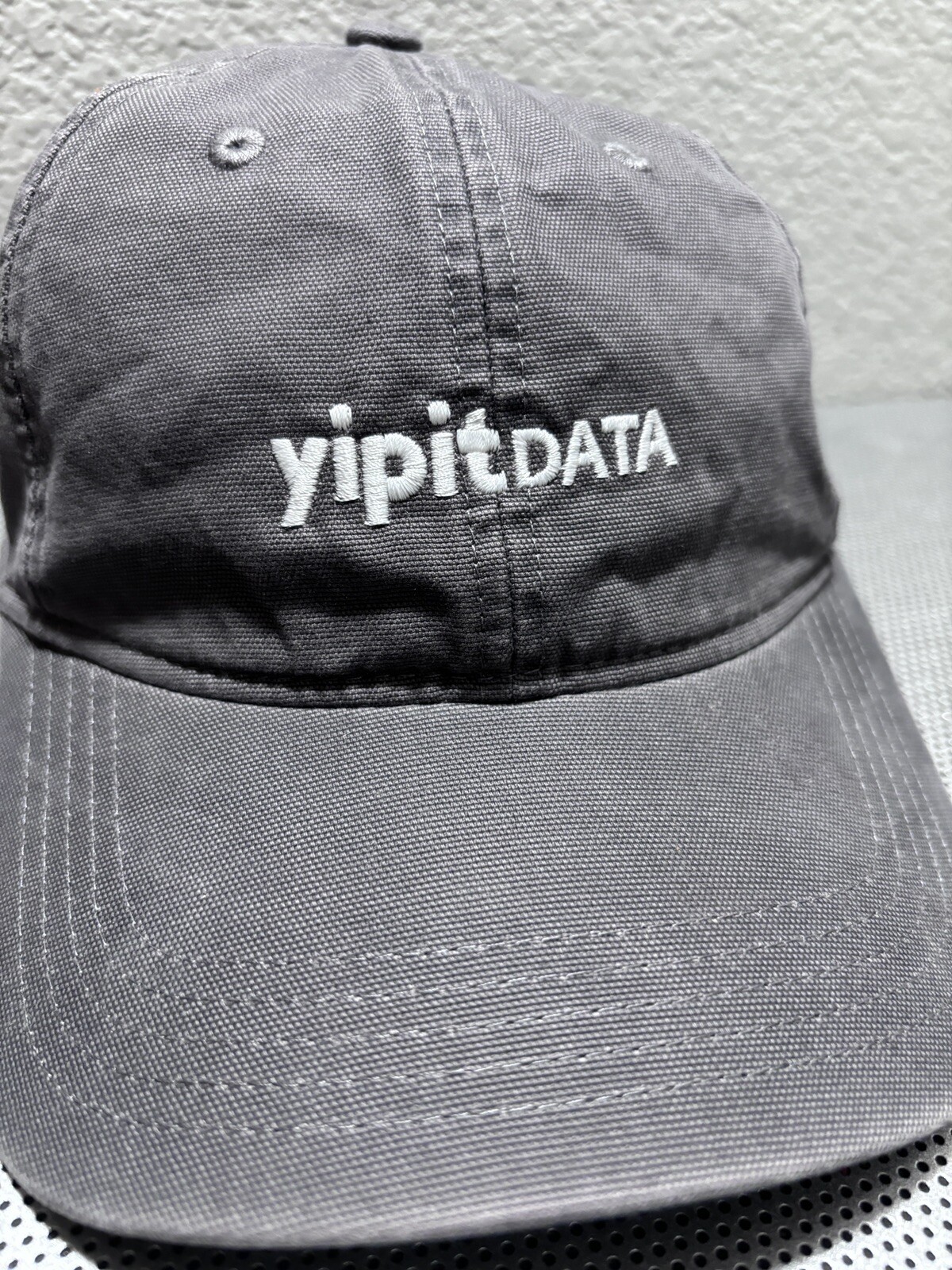 yipitDATA GRAY BALLCAP PREOWNED IN VERY GOOD COND… - image 1
