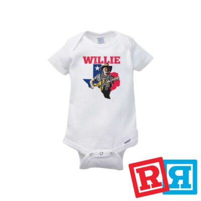 Willie Nelson Texas Gerber Baby Onesie® Cotton Unisex White - Main Image