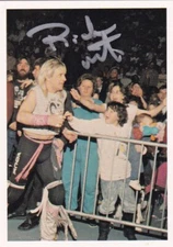 Ricky Morton Signed NWA Wrestling Trading Card WWE Wrestler Rock & Roll HOF #69