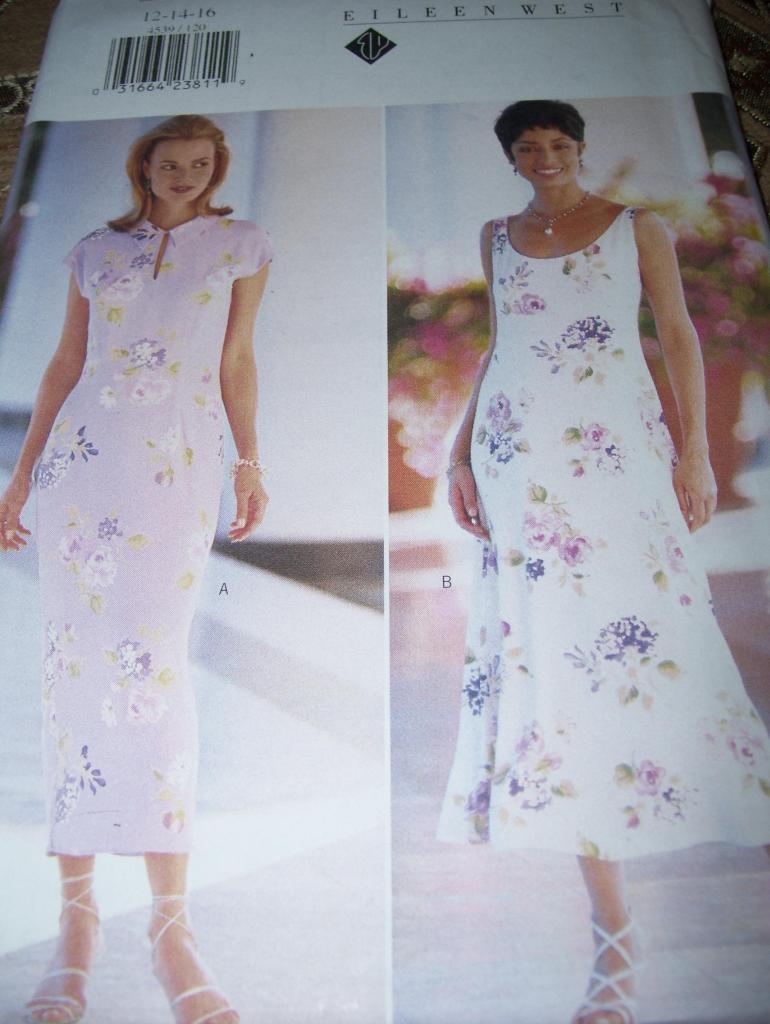 dress patterns for short ladies BUTTERICK #4539-LADIES or NO SLEEVE SUMMER TEA LENGTH PATTERN 6-16FF diy easy dress patterns