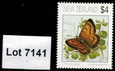 Lot 7141 - New Zealand - 1995 $4 Butterfly Definitive MNH stamp