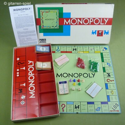 Monopoly DM-Version - Vollständig   A Top! Parker 1970er Jahre 601 1009