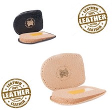 Genuine Leather Heel Support Orthotic Lift Pad Cork Cushion Genuine Shoe Insert