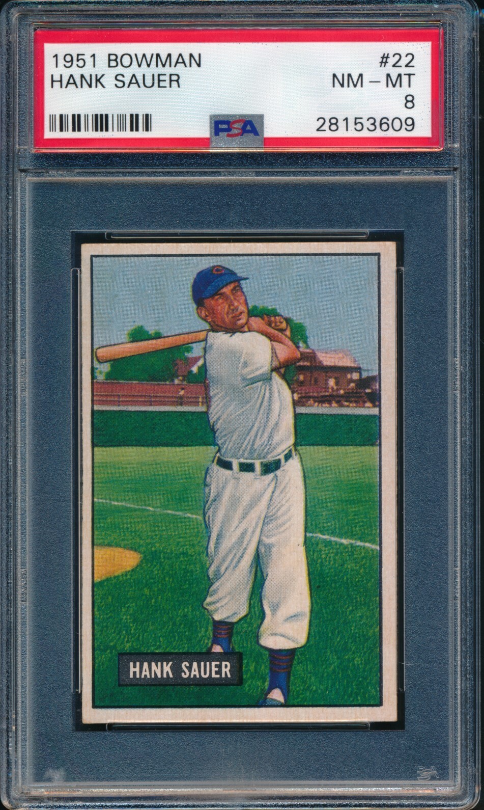 1951 Bowman Baseball Hank Sauer 22 PSA 8 CHICAGO CUBS NMMT eBay