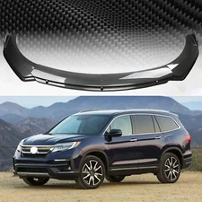 Carbon Fiber Front Bumper Lip Spoiler Splitter Kit For Honda Pilot 2003-2022