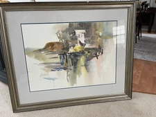 Barbara Blabon Framed Watercolor SWA - Unknown title
