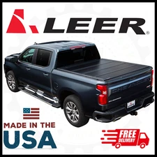 Leer Hard QuadFolding Tonneau Cover For 15-22 GM Canyon Chevy Silverado 5'2" Bed