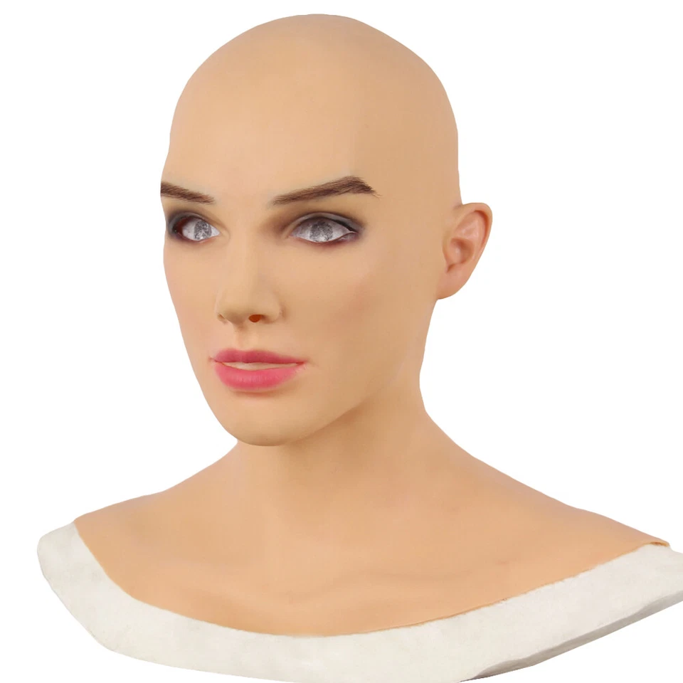 Silicone Headpiece Handmade Face for Crossdresser Transvestite Cosplay - Image 4 of 4