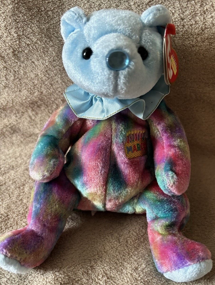 ty beanie babies The Birthday Beanies Collection March Aquamarine