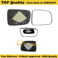 HONDA HRV 1999->2006 DRIVER/RIGHT SIDE DOOR/WING MIRROR GLASS SILVER & BASEPLATE