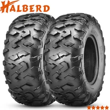 Set Of 2 25x8-12 ATV Tires UTV 25x8x12 6PR Heavy Duty Tubeless Deep Tread Tyres