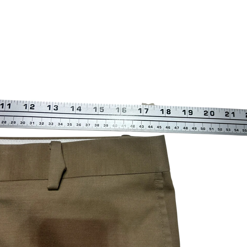 Daniel Cremieux 裤子男式 36 X 32 棕褐色签名系列直筒 — 第 4/4 张图片