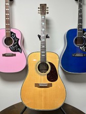 Sigma Dr-41 Vintage Natural Acoustic Guitar New Strings W/ Hard Case