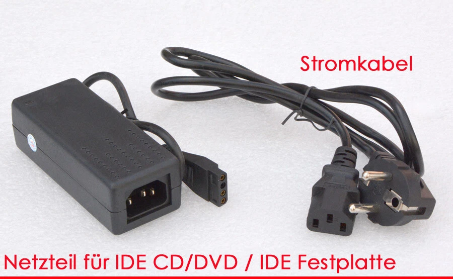 NETZTEIL 220V 12V + 5V 2A MIT DEM SPEZIALSTECKER FÜR IDE FESPLATTE CDROM DVD N97 - Bild 3 von 4