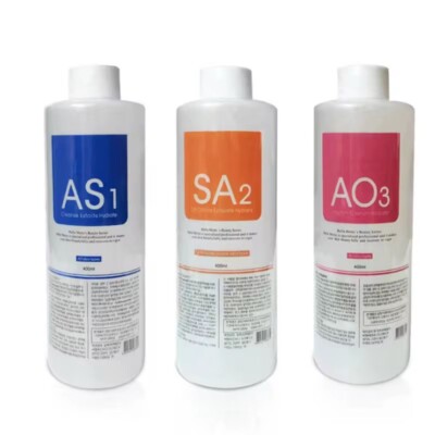 Aqua Facial 10 x SET Lösung 400 ml Solution AS1 SA2 AO3 Hautpflege Gesicht 3er