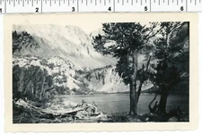 Vintage 1940s NATURE photo / BULL LAKE CA South Fork Bishop Creek CHOCOLATE PEAK