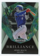 Henry Bolte 2022 Panini Prizm Draft Picks Brilliance Silver Prizm SP #BR-HB