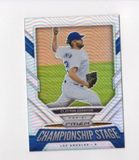 2021 Prizm Baseball Clayton Kershaw #CS2 Silver Championship Stage Chicago Cubs