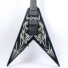 2008 B.c. Rich Kerry King Black And White Tribal Flying V W/ Kahler, Emg Pickups