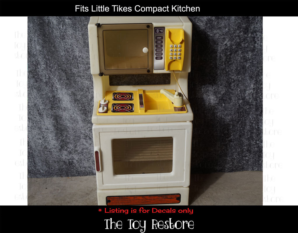 play kitchen replacement stickers