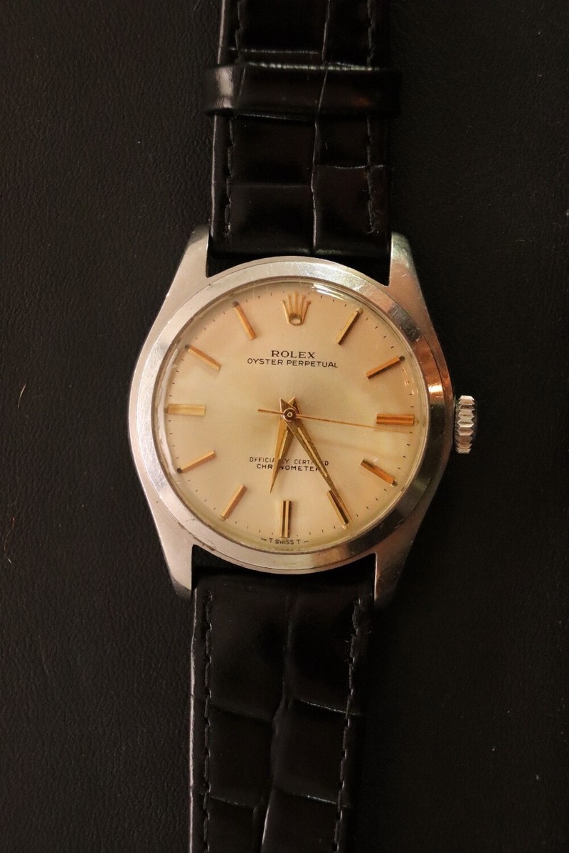1950's Rolex Oyster Perpetual Bubble Back Watch - Ref 6106 - Cal