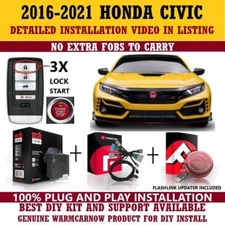 PLUG & PLAY REMOTE START 2017 HONDA CIVIC PUSH TO START