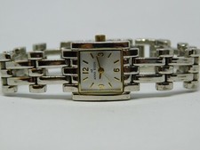 Anne Klein 10/1207 Silver Tone Quartz Women's Watch Sz. 6 3/4" New Battery