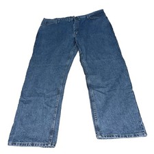 Men's Wrangler Five Star Premium Regular Fit Stone Wash 44 x 30 Jeans Pant NWT