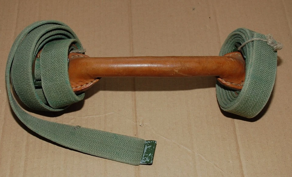 Genuine Polish Army Leather Handle With Two Straps 195cm-USED-WP wz960. - Image 3 of 4