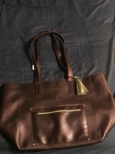 BATH  BODY WORKS VIP BAG WOMENS PURPLE TOTE BAG LARGE HANDBAG NEW