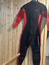 Hevto 3MM Full Body Wetsuit, Guardian I Warriors, Red Black, Size MT