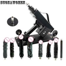 New Sex Machine With 7 Nozzles Dildos Sucker Love Retractable Machine Vibrator