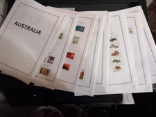 Australia: collection with more than 1300 stamps, used in albums, EBAU999