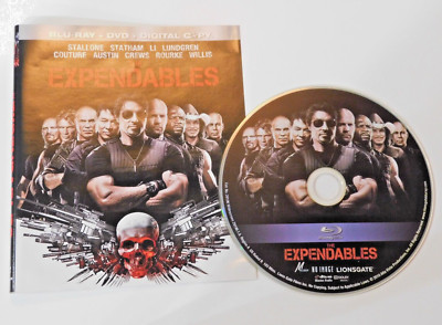 The Expendables (Stallone, 2010, Very Good) Blu-Ray Disc & Cover Art, Ships Free