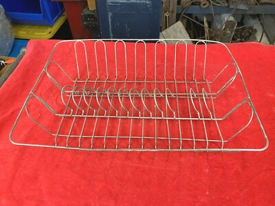 Vintage Wire Kitchen Sink DISH DRYING RACK ~ 16 3/4'' x 12 3/8'' x 3 1/2''H