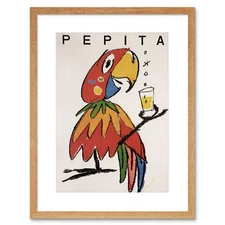 Advert Pepita Soda Grapefruit Parrot Switzerland Framed Wall Art Print