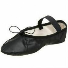 ABC Dance X94 by Sansha Size E fits toddler 11.5 Black Full Sole Ballet Slipper