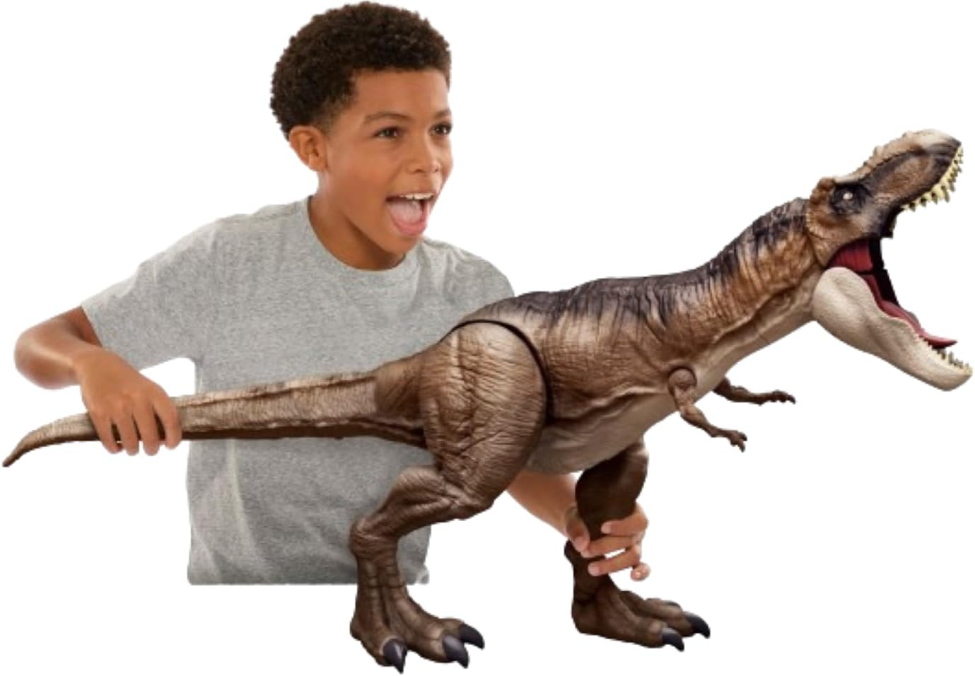 Jurassic World Super Colossal T Rex Dinosaur Action Figure Toy with Roaring Sound  