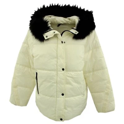 GERRY WEBER Damen Winterjacke Parka Steppjacke Kapuze cremeweiß 26182 - Bild 1 von 3
