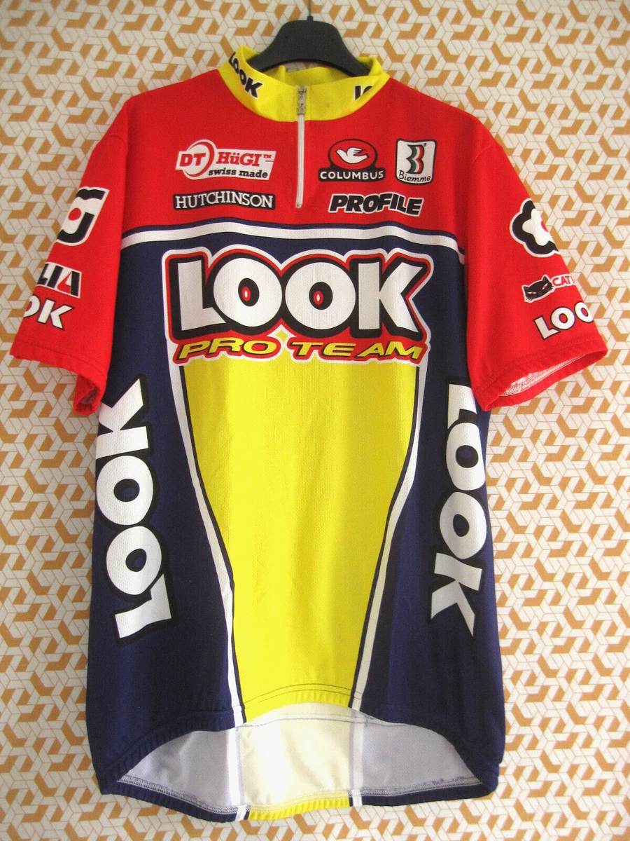 Maillot cycliste BJÖRKA blanc zip intégral shirt trikot jersey XL