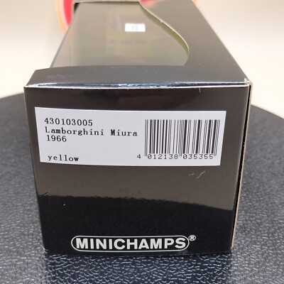 MINICHAMPS 1/43 Lamborghini Miura 1966 Yellow Giallo Diecast model
