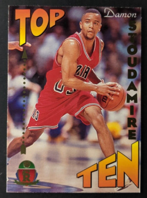 Damon Stoudamire 1995 Signature Rookies Prime Top Ten TT7 Basketball Card Insert
