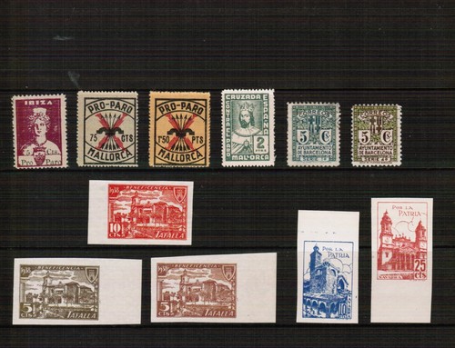 Spain Spanish Civil War Pro Patria Unmounted Mint mixed selection