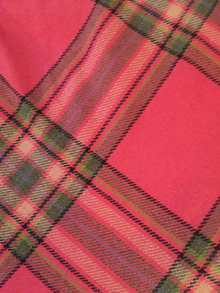 Falda vintage Susan Bristol rosa a cuadros mezcla de lana forrada talla 6 Foto 2 de 4