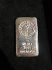 10 Troy Ounce Silver Bar .9999 Fine Money Metals Exchange Very Rare Loaf Bar