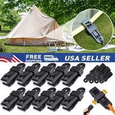 100x Plastic Clips Adjustable Heavy Duty Lock Grip for Tarp& Shade Cloth 