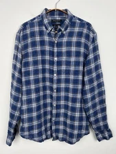 Banana Republic Shirt Men's M Linen Camden Standard Fit Button Up Long Sleeve
