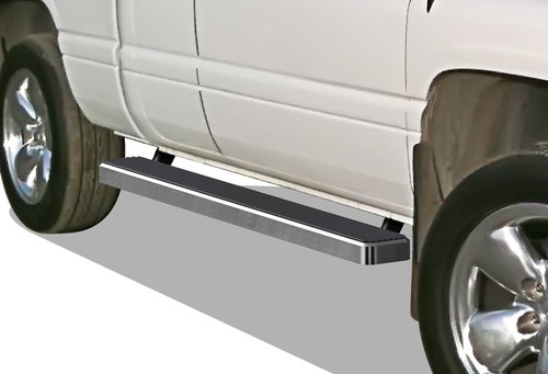 APS Polished Stainless Steel Side Steps – Fits 1994-2001 Dodge Ram 1500 2500 3500 Club Cab