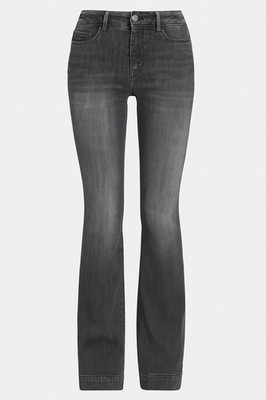 UVP 109  MAC Dream Boot Authentic Damen Stretch Jeans Anthrazit Slim Bootcut Neu
