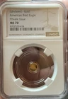 NGC 1/500th Oz. Gold American Bald Eagle Private Issue MS-70